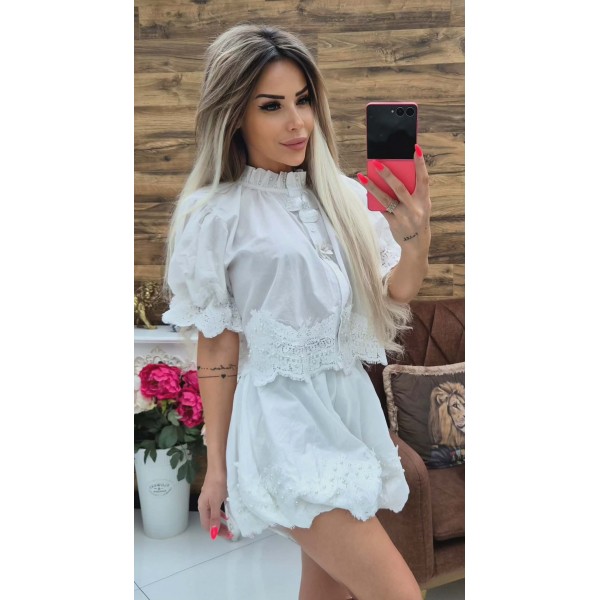 Комплект 2 части ragazza  в бяло